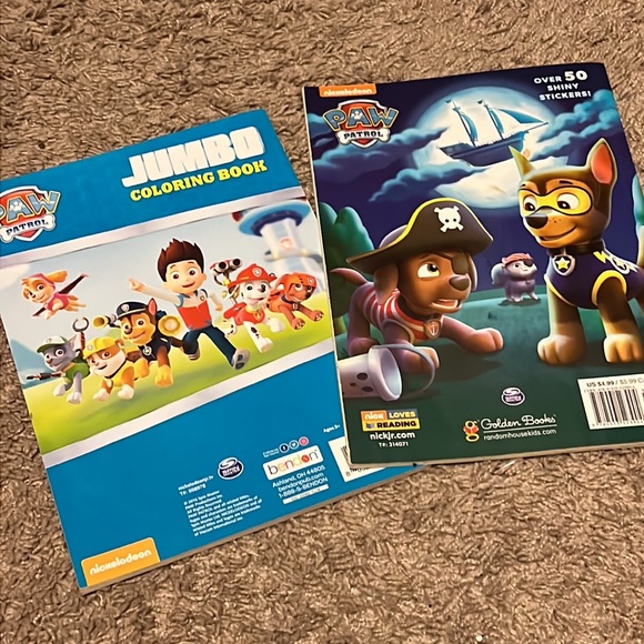 2 Paw Patrol Coloring Books * 2 EUC PreOwned Kids Coloring Books - Picture 2 of 10
